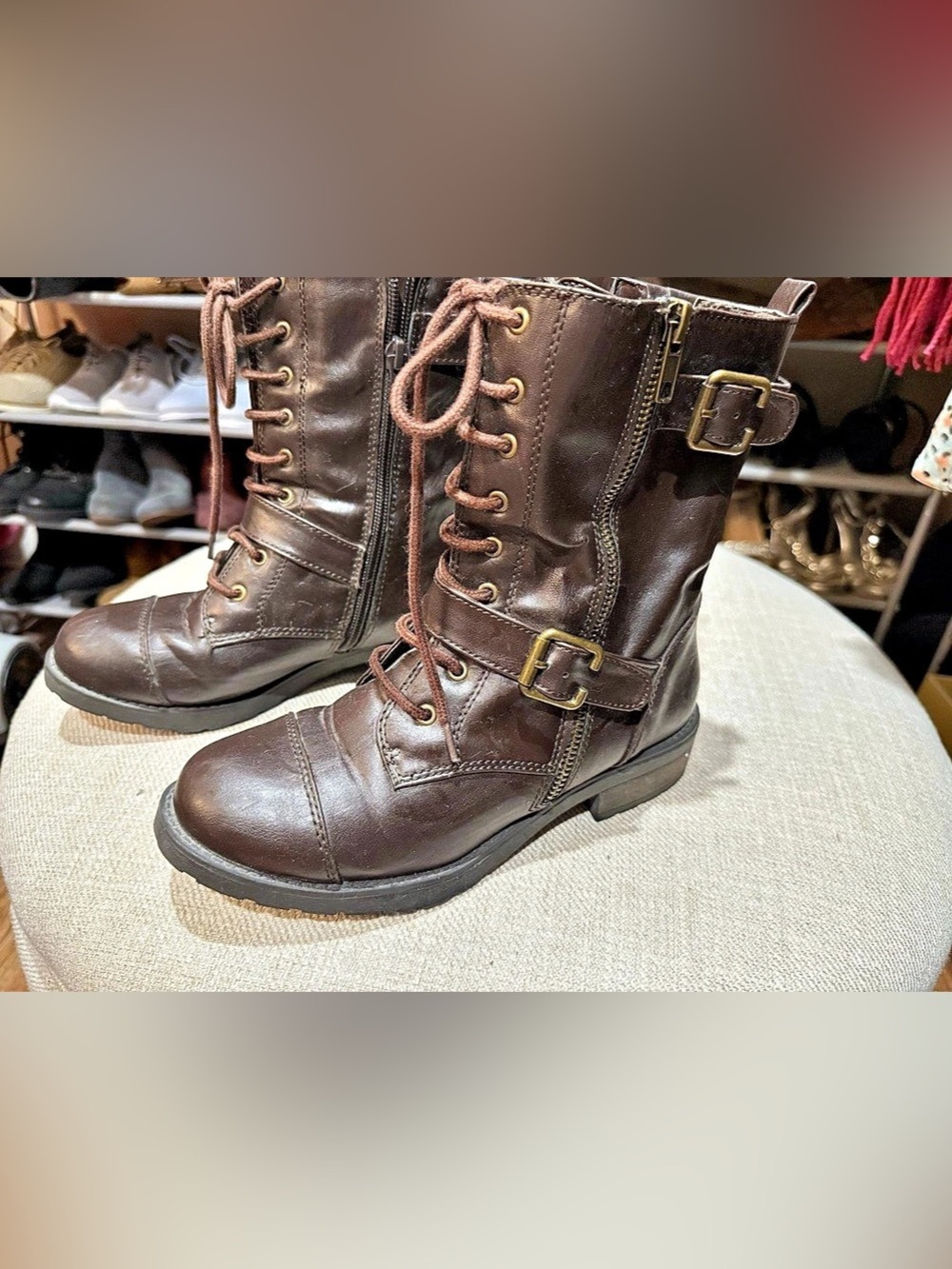 Combat Boots Brown US 6.5